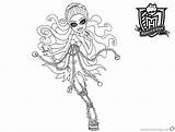 Monster High Pages Coloring Haunted Spectra Printable Kids sketch template