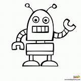 Robot Coloring Pages Robots Kids Simple Drawing Lego Draw Colouring Print Outline Beep Clipart Printable Color Kiddycharts Easy Para Clip sketch template