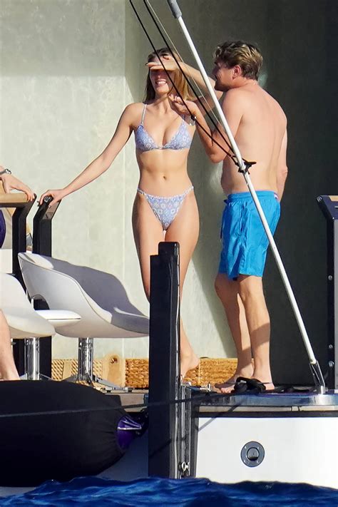 madison headrick spotted in a light blue bikini during a fun day with