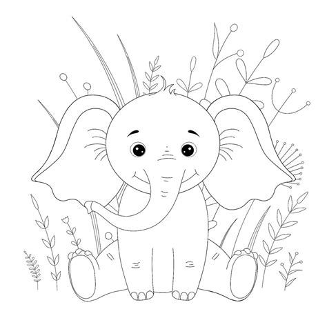 elephant coloring pages   fun printable elephant coloring