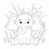 Elephant 30seconds Adults sketch template