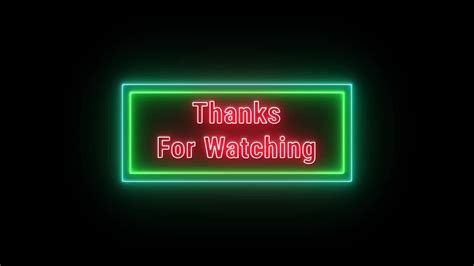 watching neon red fluorescent text animation green frame