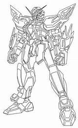 Coloring Pages Gundam Colouring Sheets Wing Color Books Sd sketch template