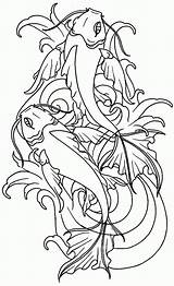 Coloring Pages Koi Heaven Go Fish Dog Japanese Printable Getcolorings Popular Color Getdrawings Coloringhome sketch template