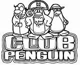 Coloring Clubpenguin Wecoloringpage sketch template