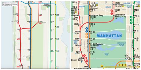 Map See The Ideal Mta Subway System Midtown New York