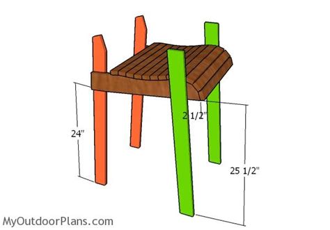 bar height adirondack chair plans myoutdoorplans