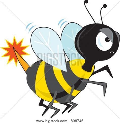 angry bee image photo  trial bigstock