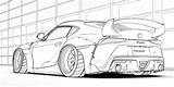 Supra Drift Supercar Hips Drifting Homecolor sketch template