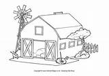 Coloring Farm Colouring Barn Pages Printable Shed House Kids Print Cartoon Animals Sheets Drawings Animal Draw Barnyard Farms Super Book sketch template