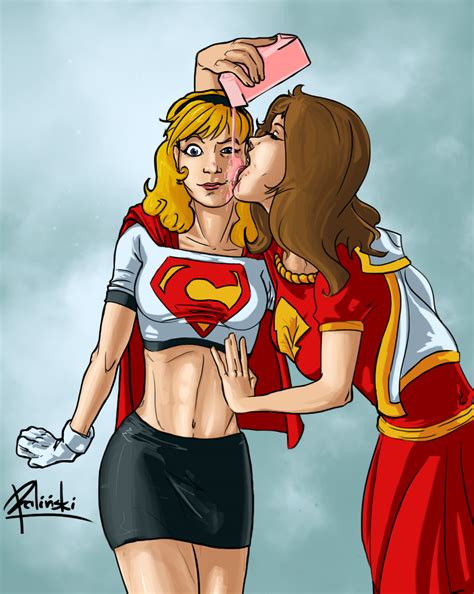 Mary Marvel Licking Supergirl Justice League Lesbians Sorted By