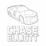 Chase Elliott Bristolmotorspeedway Hooters sketch template