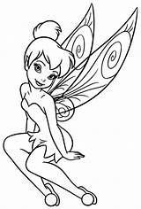 Tinkerbell Coloring Pages Google Fairy Kids Tink sketch template