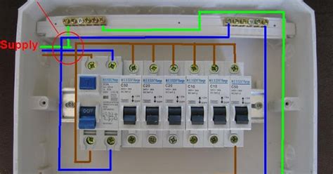 electrical page distribution board wiring diagram
