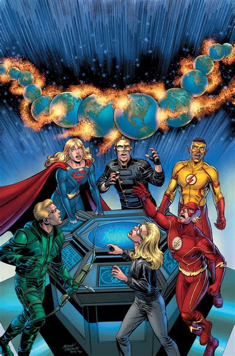 dc comics universe april  solicitations spoilers dc tv cw crisis