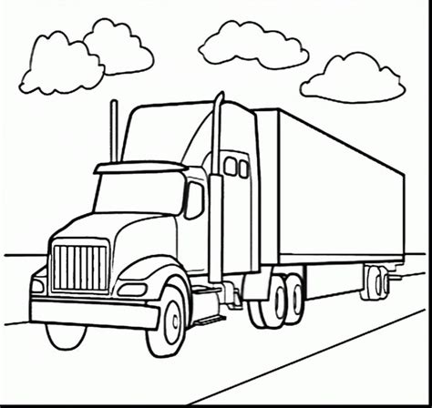 semi truck coloring pages mack coloring pages  getdrawings