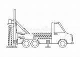 Truck Drilling sketch template
