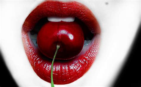 wallpaper women open mouth love heart red lipstick fruit green