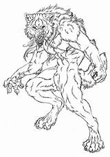 Werewolf Werwolf Ausmalbilder Werewolves Weerwolf Coloriage Wald Mewarn15 Wolven Kleurplaat Tiere Colorir 1146 sketch template