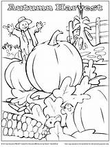 Harvest Coloring Pages Fall Sheet Printable Activity Kids Thanksgiving Sheets Worksheets Halloween Color Printables Education Print Pdf Adult Lesson Drawings sketch template