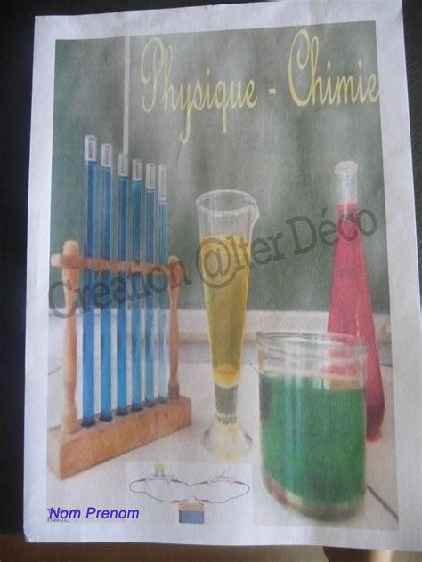 idee page de garde physique chimie la galerie