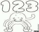 Numbers Coloring Pages Number sketch template