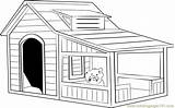 Dog Coloring House Pages Extra Large Coloringpages101 sketch template