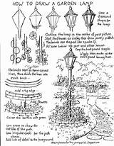 Worksheets Lamppost Drawingfusion sketch template