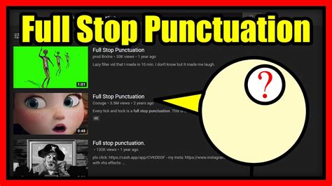 full stop punctuation  years  youtube