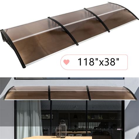 stock goorabbit front door awnings canopies modern polycarbonate window awning cover
