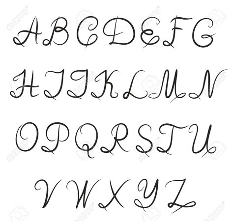 lettres calligraphie