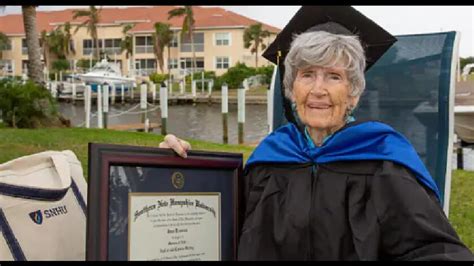 89 year old woman completes her masters degree says she is honoured