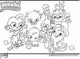 Monsters Moshi Coloring Pages Moshlings Getcolorings Color sketch template