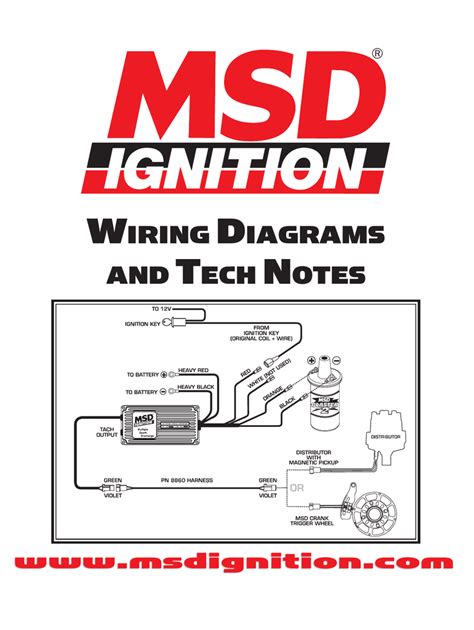 msd streetfire  wiring diagram  chevy  magnetic pickup trigger