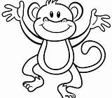 Coloring Howler Monkey Getcolorings Cartoon sketch template