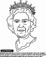 Queen Elizabeth Coloring Ii Pages Drawing Mary Clipart Crayola La Portrait Clipground Choose Board sketch template