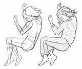 Sleeping Pose Draw Sketch Poses Hair Freehand Refine Facial Finish Including Clothes Features Want Details If sketch template