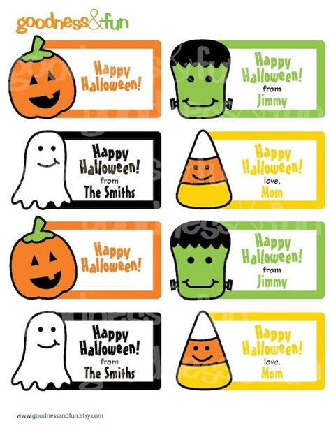 printable halloween gift tags customizable