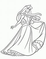 Coloring Princess Pages Aurora Popular sketch template