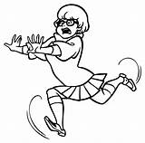 Velma Scooby Doo Coloriage Shaggy Colorir Scared Afraid Dinkley sketch template