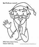 Santa Helpers Coloring Pages Christmas Secret Elf Honkingdonkey Sheets Meaning Children Fun These Great sketch template