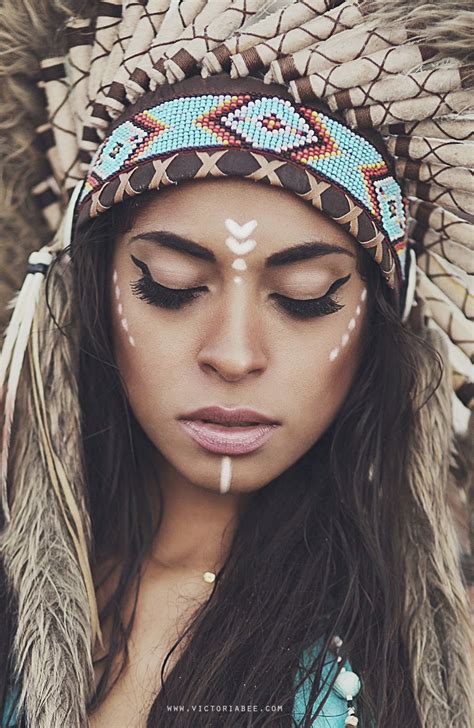 native american indian makeup maquillaje de india maquiagem de indigena