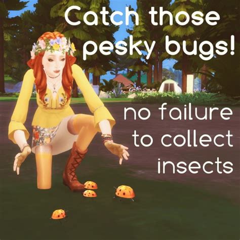 mod  sims catch  pesky bugs  failure  collect insects