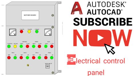 electrical control panel    drawing autocad youtube