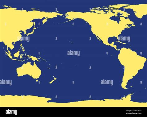 karte von pazifischer ozean stockfotografie alamy