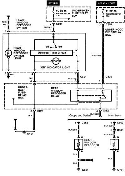 honda civic wiring harness diagram  rear window defroster wire simple electric outomotive