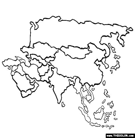 continents  coloring pages
