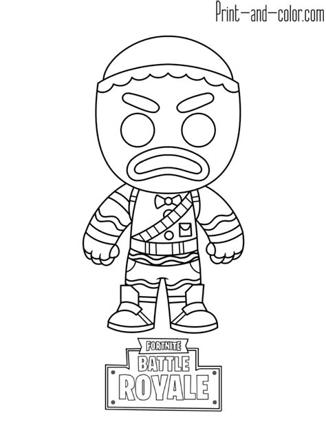 fortnite battle royale coloring page gingerbread coloring books