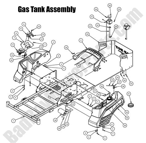 zt elitegas tank assembly diagrambad boy mower parts