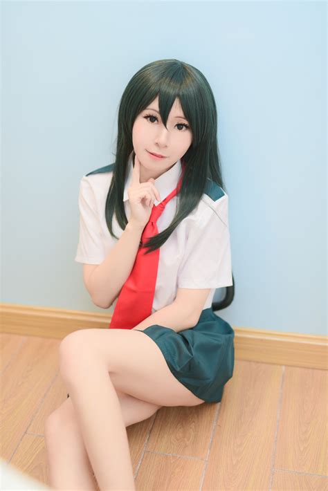 asui tsuyu cosplay beautifully barefoot sankaku complex